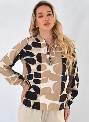 Blusa Viscose Estampada Gatos e Atos - Foto 1