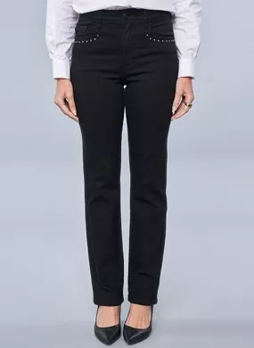 Calça jeans reta preta Scalon - Foto 3