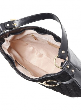 Bolsa Grande Couro Veneto Cor Preta Smartbag  - Foto 5