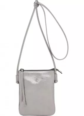 Bolsa Pequena De Couro Metalizado Inox Smartbag  - Foto 1
