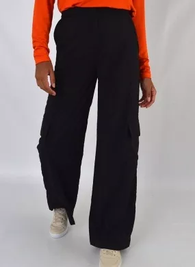 Calça Cargo Corta Vento Preta Bana Bana - Foto 1