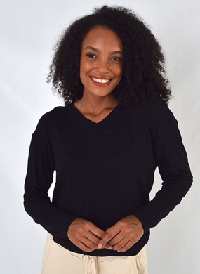 Blusa Viscose Cor Preta Declari - Foto 2