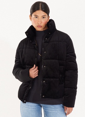 Jaqueta Puffer Over Veludo Cant�o  - Foto 1