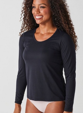 Blusa Segunda Pele T�rmica Bodycare Cor Preta Liz - Foto 2