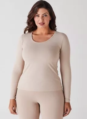 Blusa Segunda Pele Térmica Bodycare Cor Mousse Liz - Foto 1