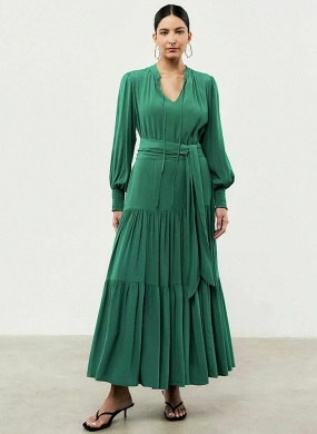 Vestido Verde Suzy Com Faixa MX Fashion - Foto 1