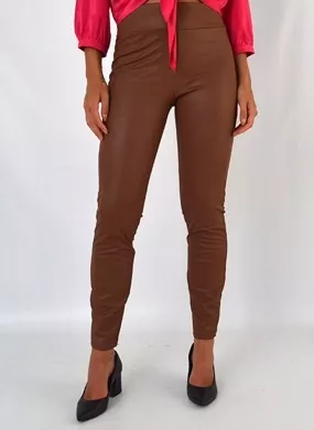 Legging PU Crocodile Marrom Gatos e Atos - Foto 1