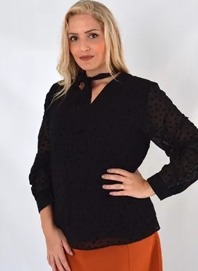 Blusa Poá Preto Seiki  - Foto 1