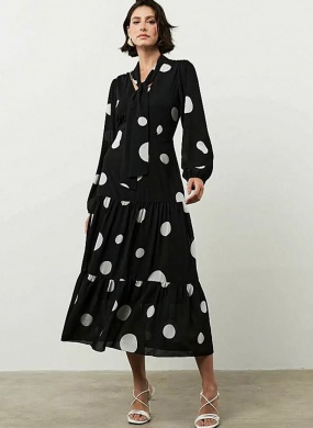 Vestido Midi Estampado Po� MX Fashion - Foto 1