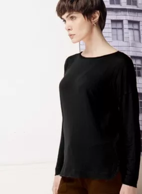 Blusa Barra Arredondada Declari Cor Preta  - Foto 1