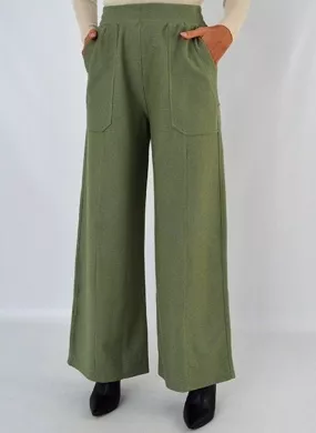 Calça Minimalista Cor Militar  Haes - Foto 1