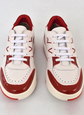 T�nis Couro Vermelho Orcade  - Foto 3