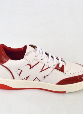 T�nis Couro Vermelho Orcade  - Foto 4