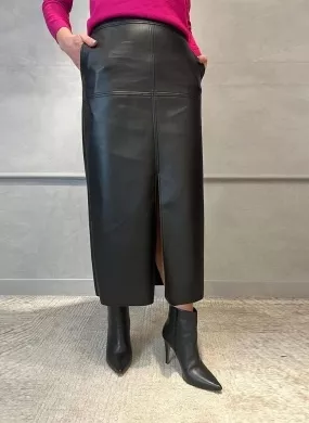 Saia Pu Lápis Cor Preta - Foto 2