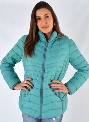 Jaqueta Estofada Alongada Forro Térmico Alpelo Cor Verde Esmeralda Promo - Foto 7