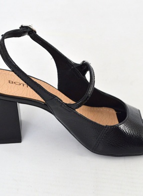 Sand�lia Couro Verniz Preto Bottero - Foto 4