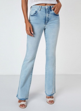 Cal�a Jeans Turmalina Flare Flor de Lis - Foto 1
