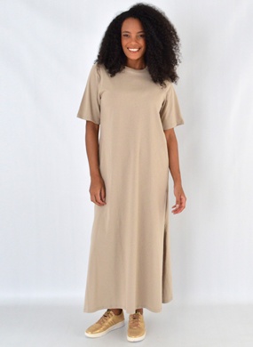 Vestido Longo B�sico Algod�o Haya Fendi - Foto 1