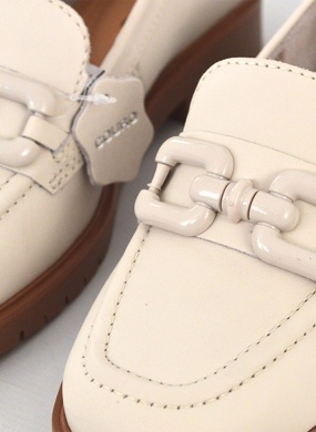 Mocassim Couro Napoli Off White Bottero - Foto 3