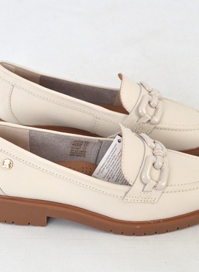 Mocassim Couro Napoli Off White Bottero - Foto 4