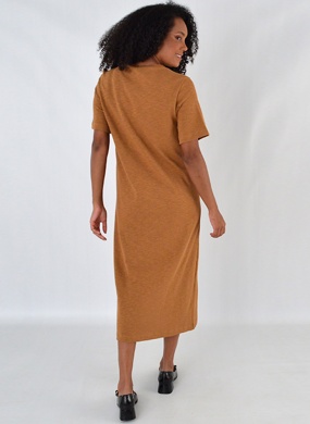 Vestido Midi B�sico Algod�o Haya - Foto 4