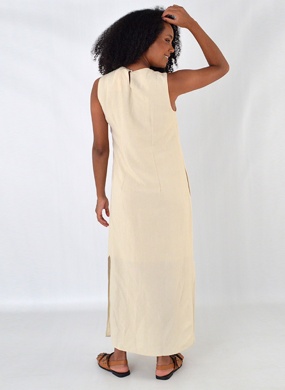 Vestido Longo em Viscolinho MX Fashion - Foto 3
