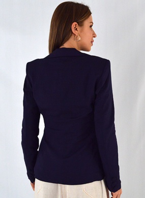 Blazer em Linho Trappiche Cor Marinho - Foto 2