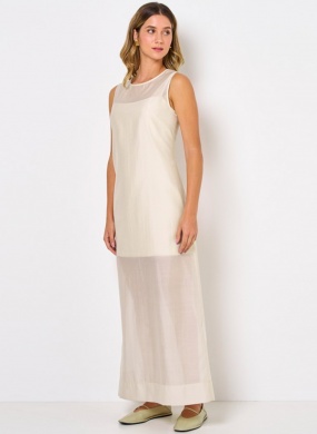 Vestido Longo Cor Areia Insp By Cheroy - Foto 4