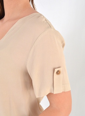 Blusa Viscose Cor Cru Citt� - Foto 2