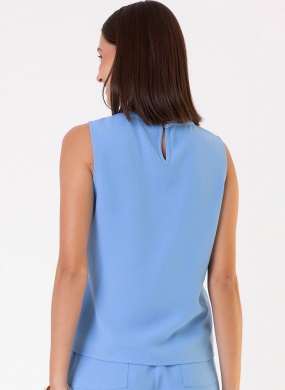 Conjunto Alfaiataria Crepe Azul Nitrogen By Seiki - Foto 4