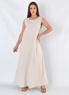 Vestido Longo Listra de Giz Scalon - Foto 1