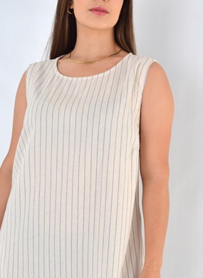 Vestido Longo Listra de Giz Scalon - Foto 2