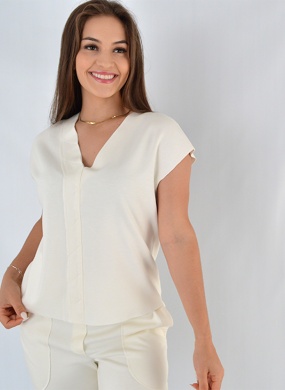 Conjunto Em Malha Duplada Off White Lucidez  - Foto 2