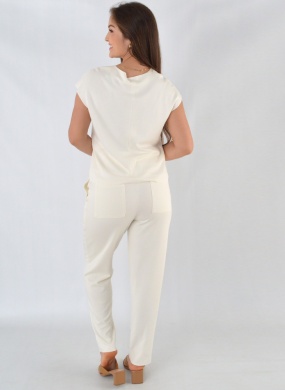 Conjunto Em Malha Duplada Off White Lucidez  - Foto 3