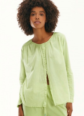 Camisa Voil Verde Claro Cant�o - Foto 3