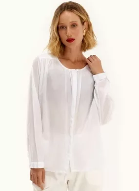 Camisa Voil Branca Cantão - Foto 4