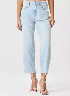 Calça Jeans Turmalina Satraight Cropped Flor de Lis - Foto 1
