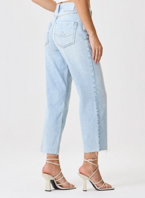 Cal�a Jeans Turmalina Satraight Cropped Flor de Lis - Foto 2
