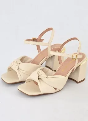 Sandália Couro Gray Off White Tabita - Foto 5