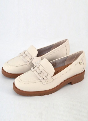 Mocassim Couro Napoli Off White Bottero - Foto 5