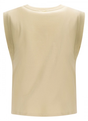 Blusa em Malha Prime Muscle Tee Basic Cor Bege Lez a Lez - Foto 3