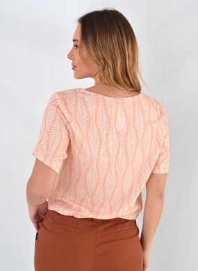Blusa Estampa Brisa Pess�go Flor de Lis - Foto 3