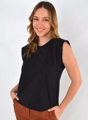 Blusa em Malha Prime Muscle Tee Basic Cor Preta Lez a Lez - Foto 1