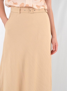 Saia Maxxi Midi Cor Trigo MX Fashion - Foto 2