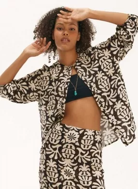 Bata Bordada Estampada Abacaxis Cantão - Foto 4