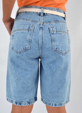 Bermuda Jeans Bana Bana com Cinto - Foto 2