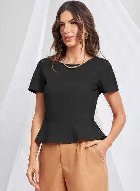 Blusa de Rami Cor Preta Gatos e Atos - Foto 1