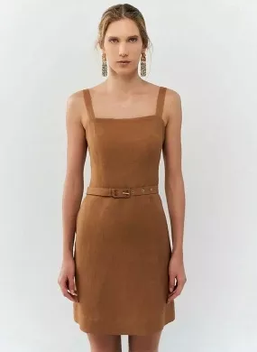 Vestido Curto em Viscolinho MX Fashion Cor Mocca - Foto 1