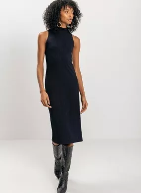 Vestido Midi Básico Lez a Lez em Viscolycra Canelada - Foto 1