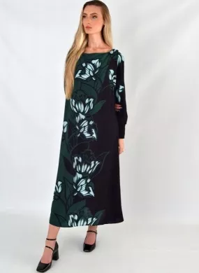 Vestido Midi Chá Lez a Lez Ombro a Ombro  - Foto 1